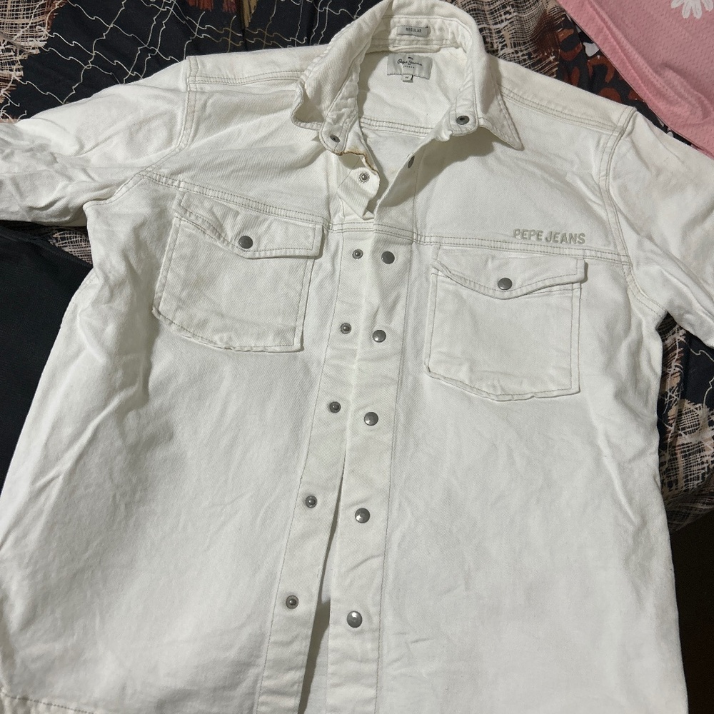 Jean shirt jacket